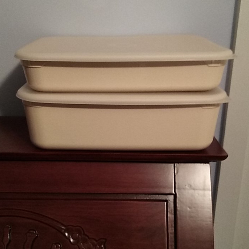 New Tupperware rectangle stacked cooker